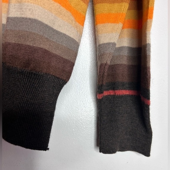 San & Fa Sweaters | Striped Fall Colors Wool Acrylic Blend Size Large - Picture 4 of 6
